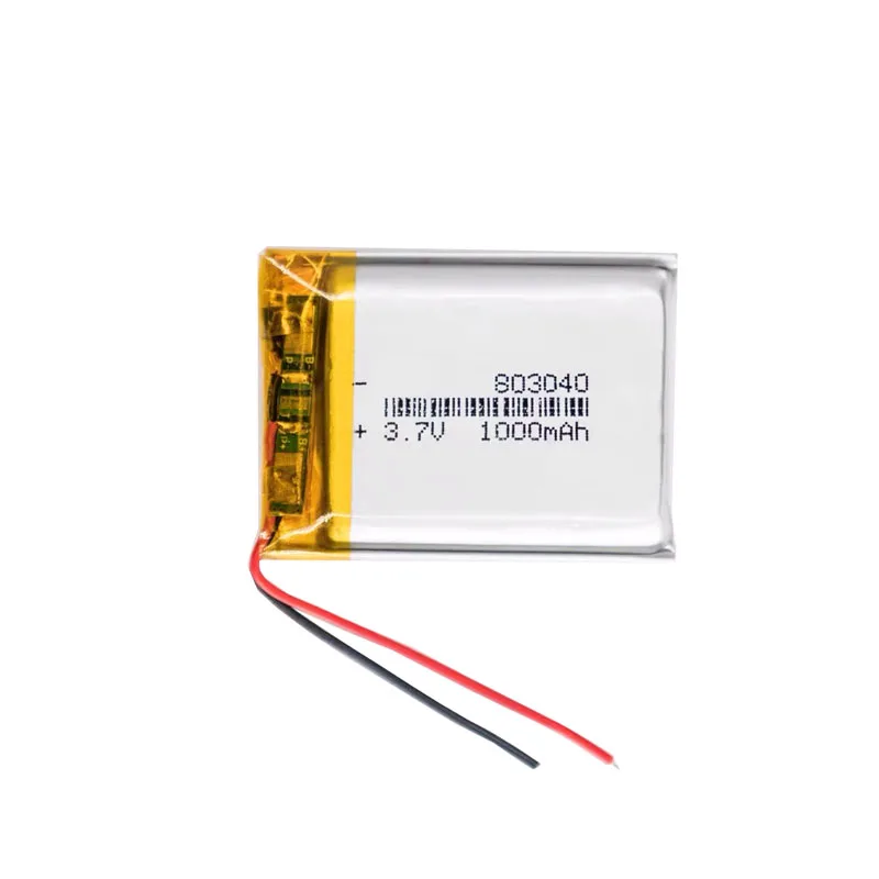 1000mah 3,7 v 803040 литий-полимерная аккумуляторная батарея для электронных книг, планшетов, игрушек, мобильных карманных сменных батарей