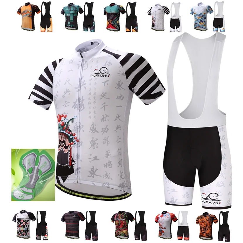 

CYCEARTH Cycling Jersey Sets MTB Bike Bicycle Breathable shorts Clothing Ropa Ciclismo Bicicleta Maillot Suit 2019