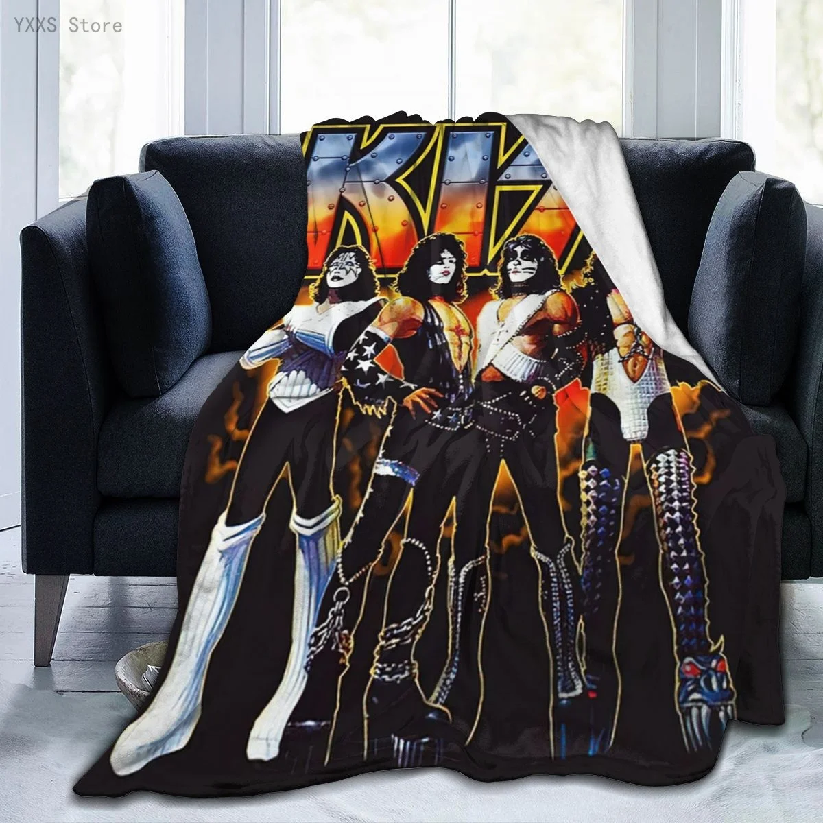 

Band 3D Cartoon Sherpa Blanket Warm Super Soft Flannel Office Nap Bedspread Sofa Bedding Plush Quilt Plaids 291792657