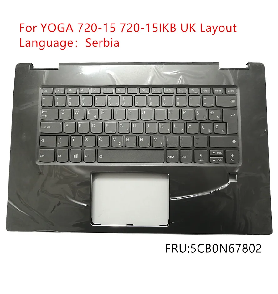 

Serbia New Original For Lenovo YOGA 720-15 720-15IKB Palmrest Upper Case Keyboard Bezel Cover 5CB0N67802