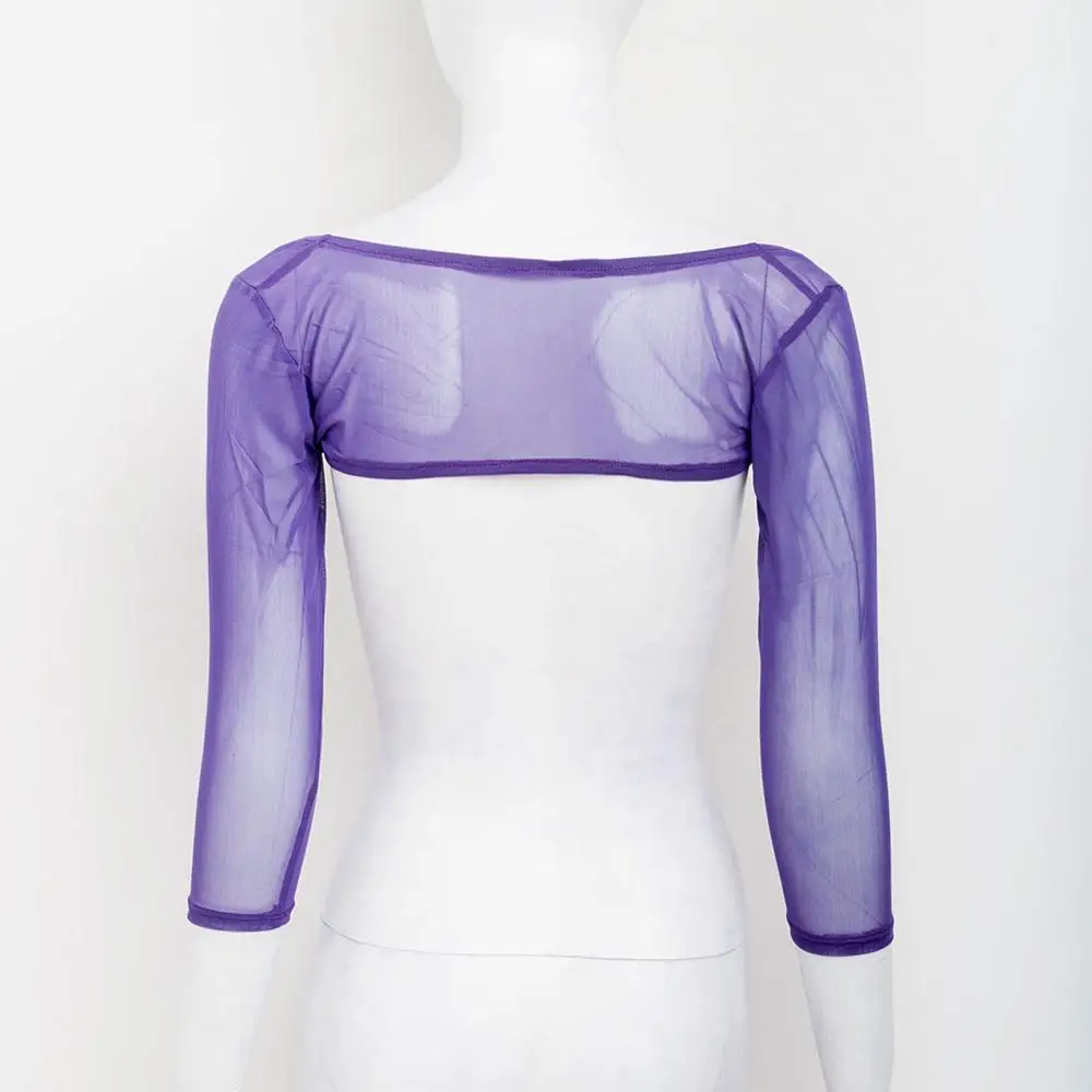 Женский топ для танца живота короткий с рукавами на плечах танцевальный костюм