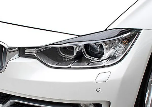 L стиль натуральное углеродное волокно для бровей век BMW F30 3 Series 320i 328i 335i 2012up