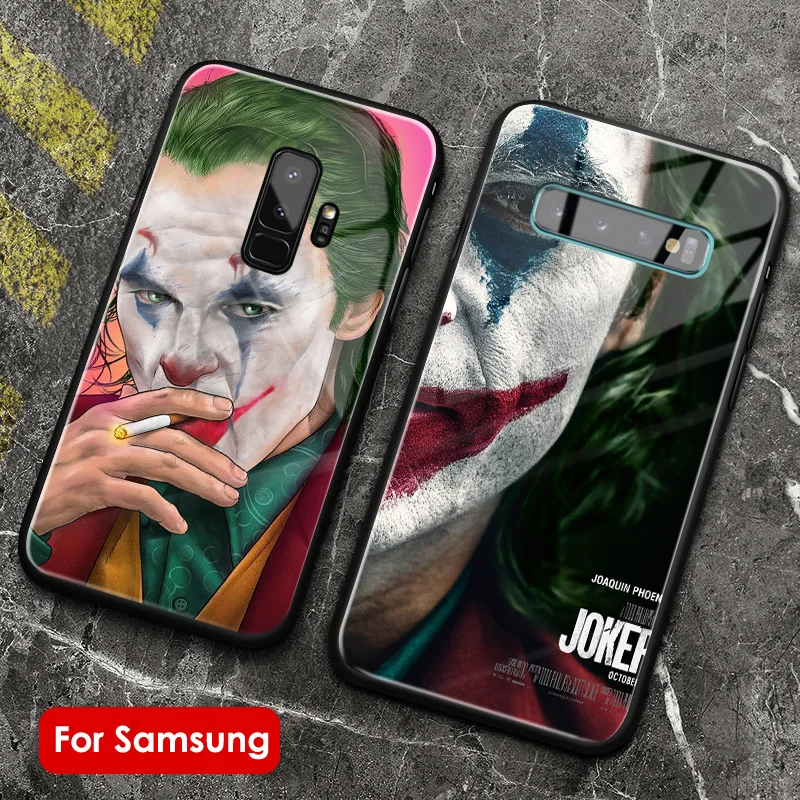 Пленка Joker Joaquin Phoenix стеклянный чехол для телефона мягкий силиконовый чехол для Samsung Galaxy S8 s9 s10e s10 plus note 8 9 10 PLUS