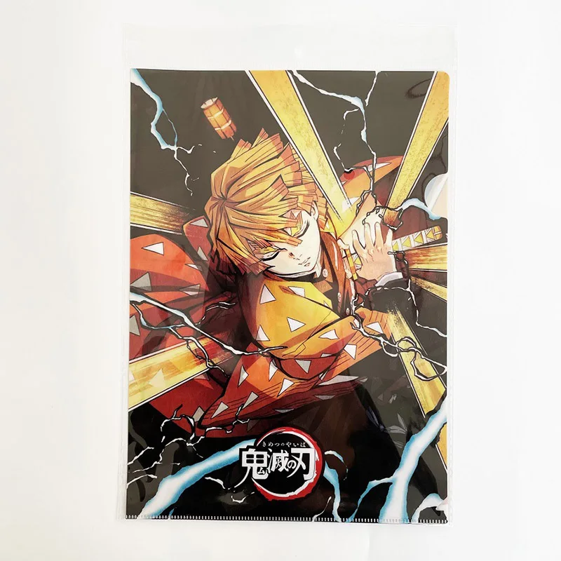 

Demon Slayer Anime A4 File Bag Folder Kimetsu No Yaiba Kamado Tanjirou PVC Paper Document Bag School Office File Storage Bag