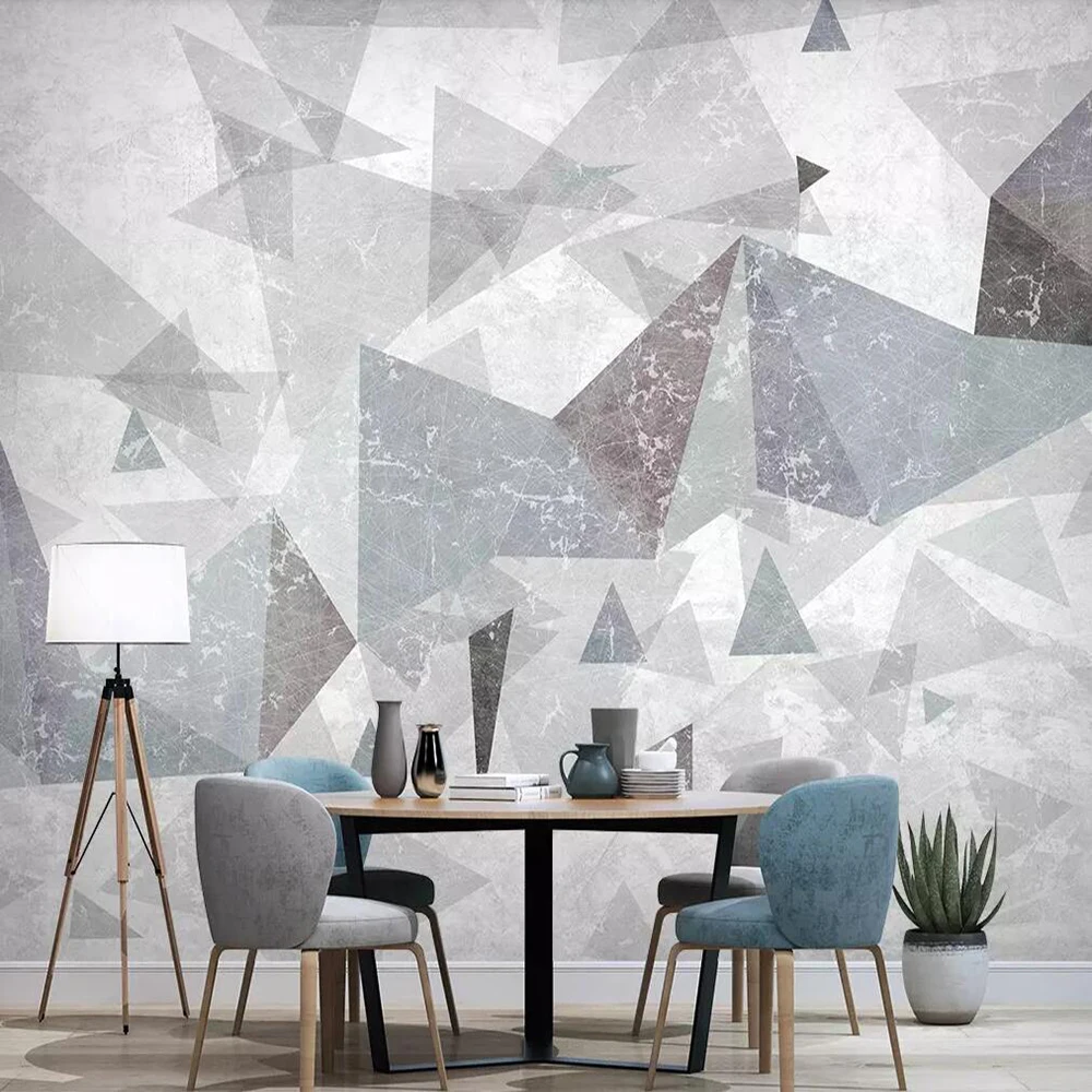 3D-обои Milofi на заказ настенные современные абстрактные трехмерные геометрические