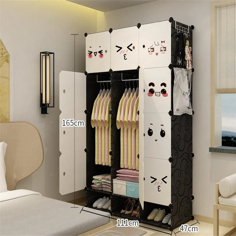 Ящик для хранения гардероба ящик одежды пластиковый большой ткани одежды|Шкафы| |