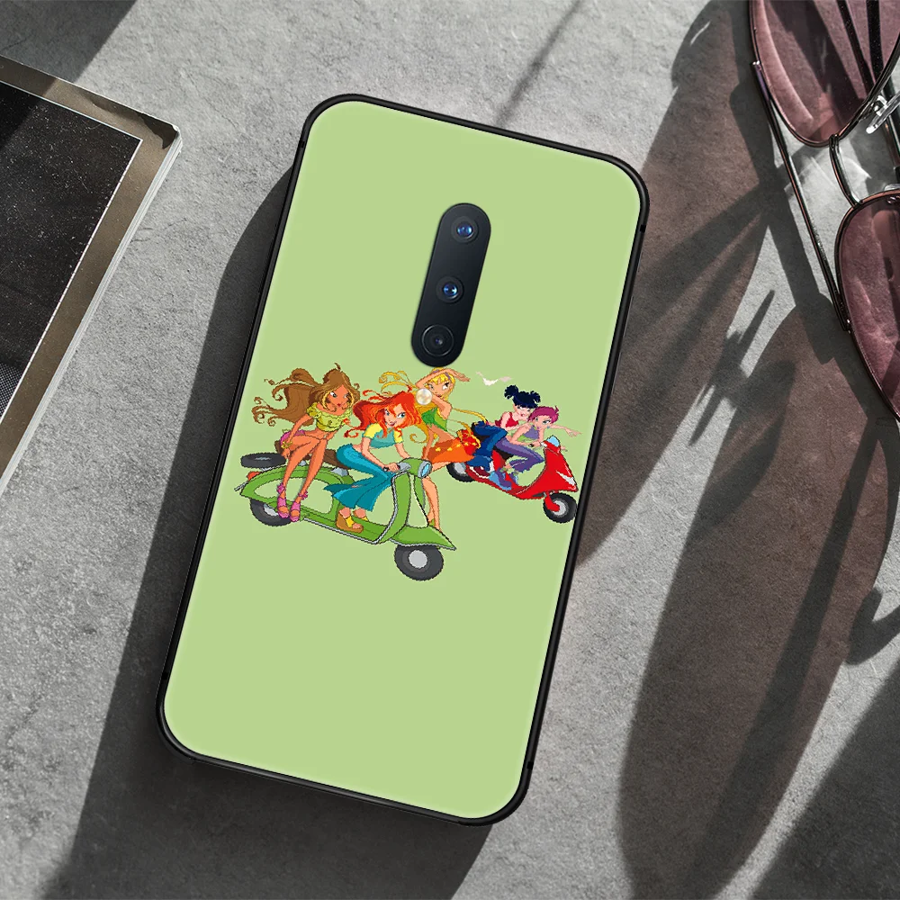 

winx clubs Phone Case Cover Hull For 1+ Oneplus 5T 6 6T 7 7Pro 7T 8 8Pro 8T black Shell Luxury Bumper Silicone Back 3D Prime