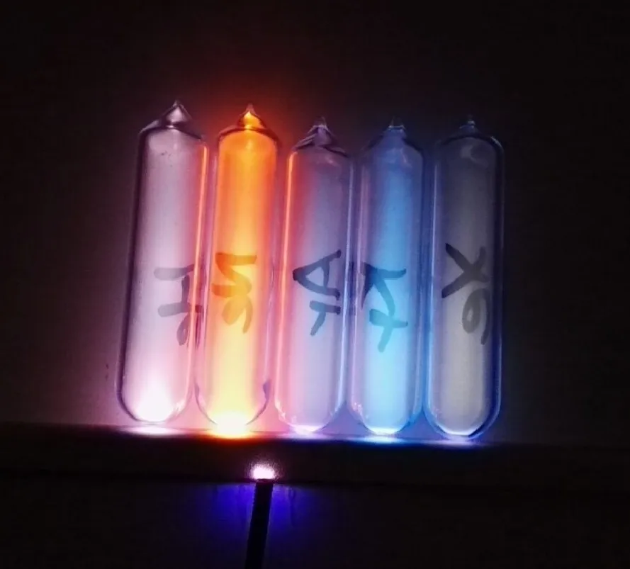 

5 kind noble gases sealed in ampoules Helium neon argon krypton xenon