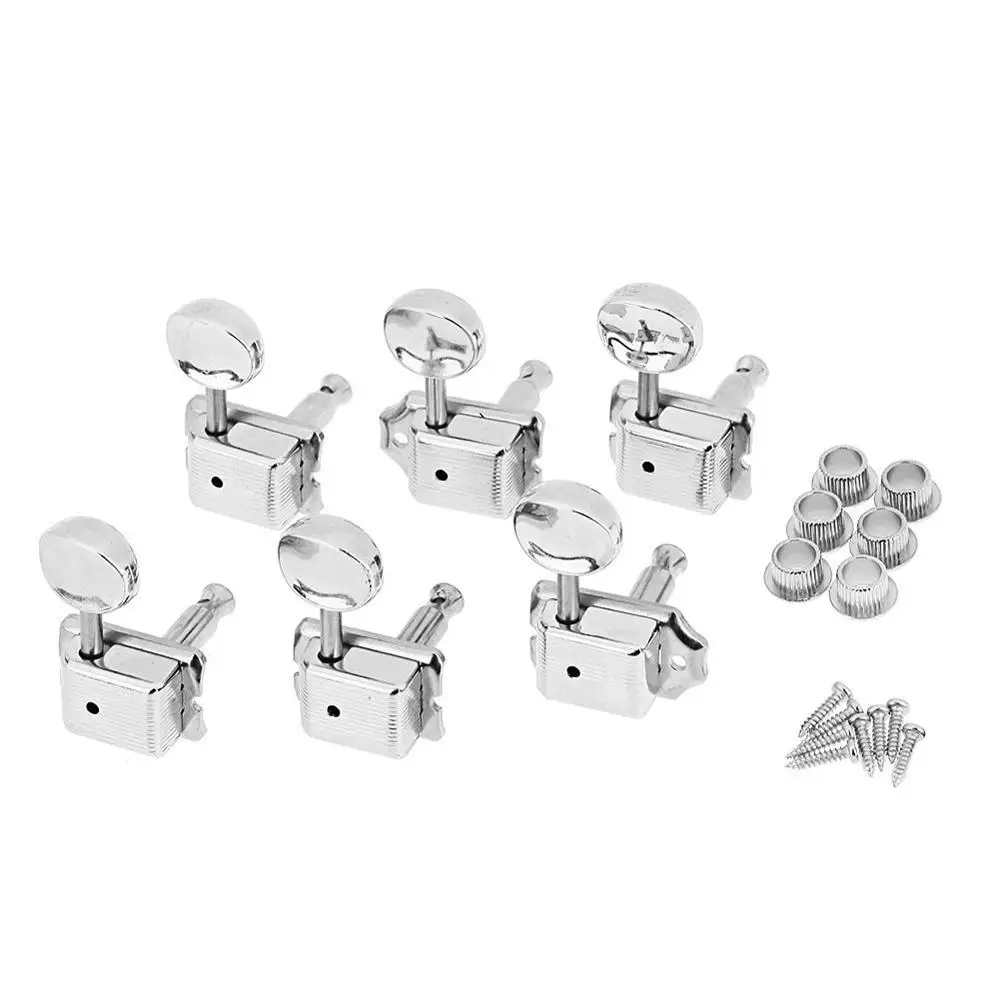 6pcs rechtshänder split welle vintage gitarre tuning pegs guitar tuner mechaniken für st tl e gitarre nickel free global shipping