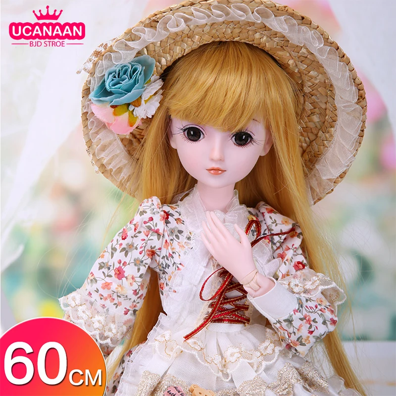 UCanaan/19 Шаровые опоры BJD SD куклы с одеждой наряд обувь парик Макияж для подарок