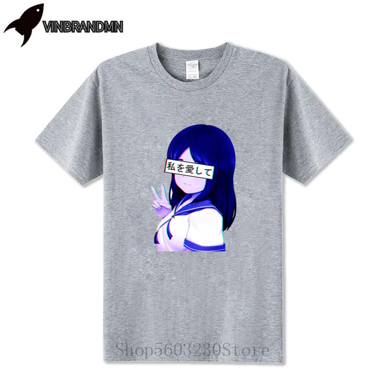 Футболка мужская с японским аниме школьница милая принтом вейпорвейв уайфу