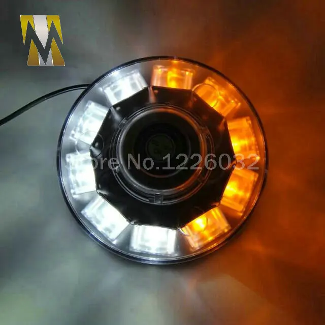 Магнитный монтажный 12 В 10 Вт Автомобильный светодиодный круглый Маяк аварийный