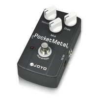 joyo jf 35 pocket metal distortion electric guitar effect pedal drive mid tone true bypass guitar bass accessories