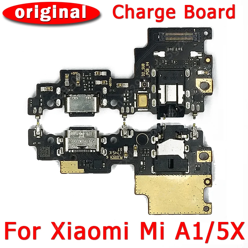Оригинальный зарядный порт для Xiaomi Mi A1 5X зарядная плата USB разъем печатная док