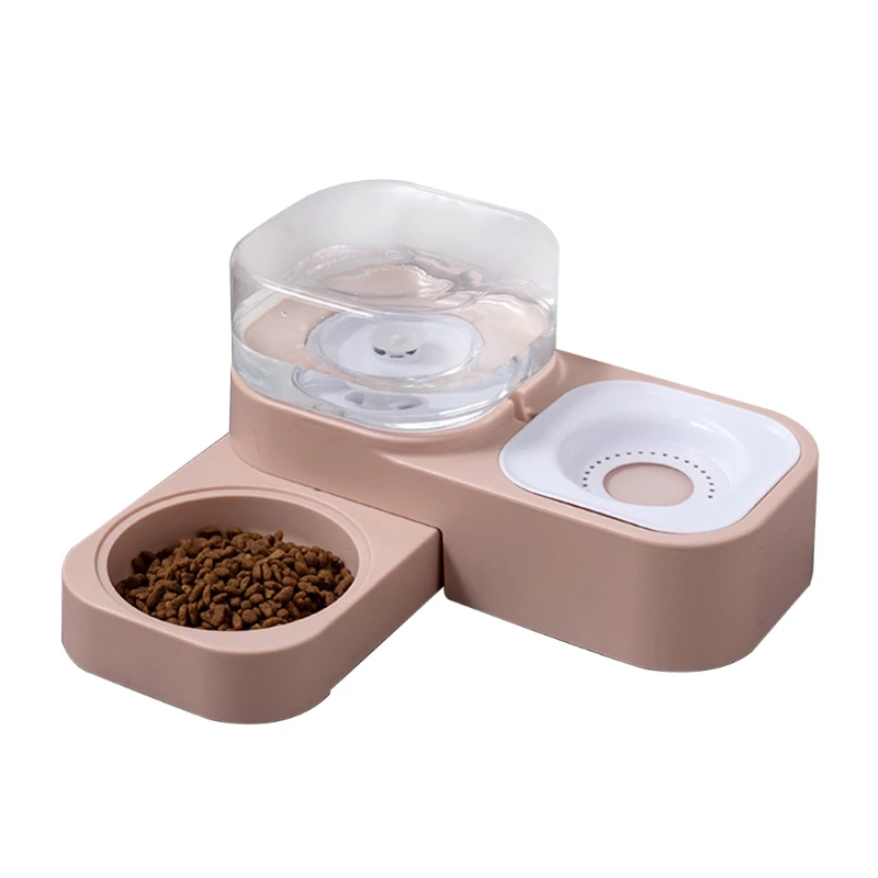 

Pet Dog Cat Bowl Automatic Feeder Fountain Water Drinking Feeding Container for Kitten Puppy