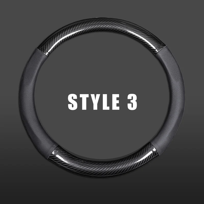 

For Benz GLS GLE B GLK Citan Carbon Fiber&Hole Leather Car Steering Wheel Cover Automotive interior Wear Resisting Grip Cover