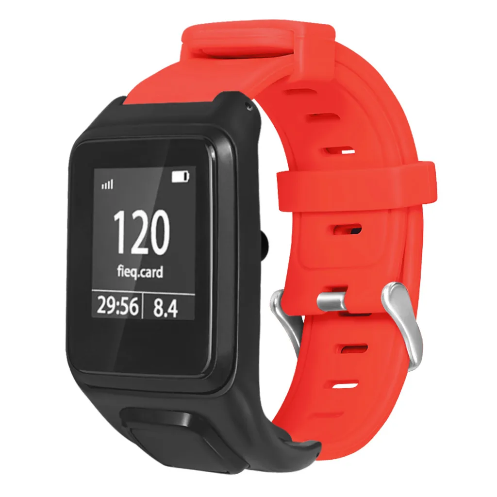 Для TOMTOM Runner 3/Adventurer ремешок замена спортивные силиконовые часы ремешок высокого качества Correa de reloj# Y
