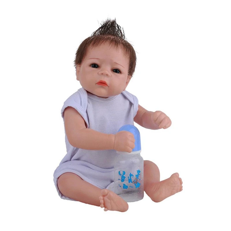 

43cm 17inch Silicone Reborn Doll Upgraded Version Sleeping House Babe Real Lifelike Bedtime Toy Doll Girl