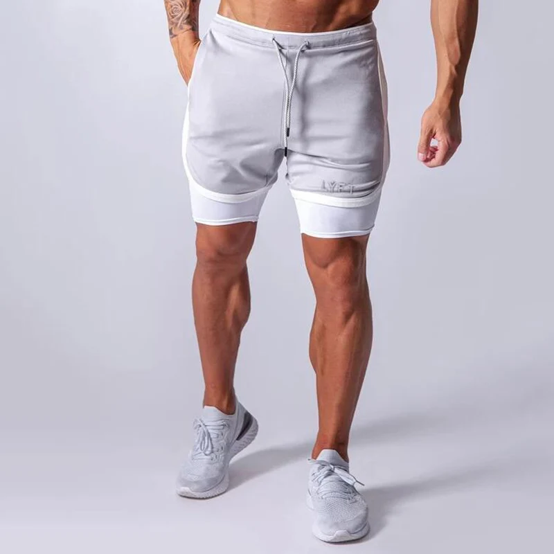 Высококачественные мужские спортивные шорты для бега фитнеса гоночные