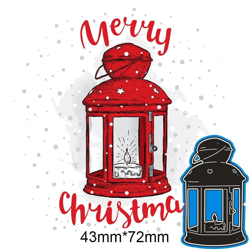 

Metal Cutting Dies lantern new for decor card DIY Scrapbooking stencil Paper Album template Dies 43*72mm