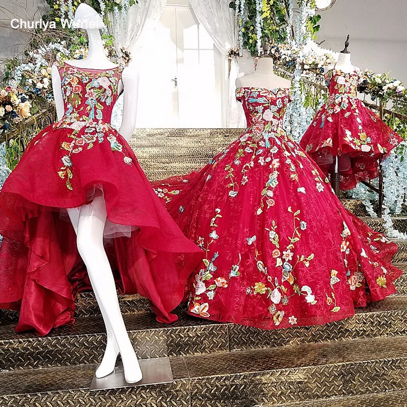 LS00155 Красное длинное вечернее платье 2018 зашнуровать назад кружевное бальное