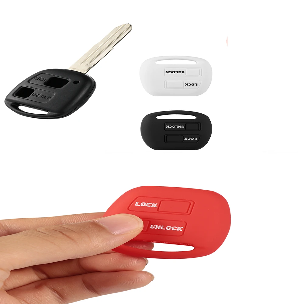 Силиконовый чехол для автомобильного ключа с 2 кнопками 1 шт. пульта