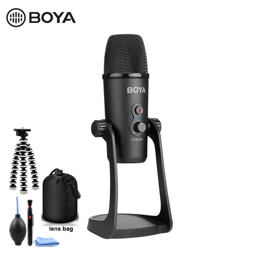 BOYA BY-PM700 USB конденсаторный микрофон с гибким полярным рисунком для компьютерной