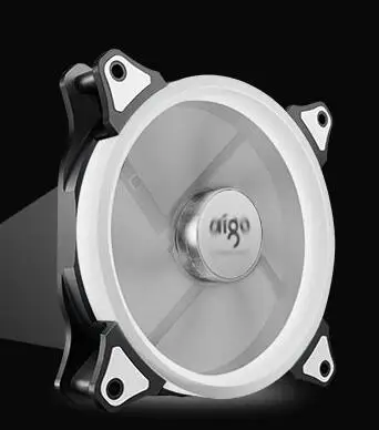 140mm white Aigo Аврора вентилятор 140mm/14 см светодиодное светящееся кольцо в форме сердца из солнечные очки моды, солнечные очки 12V 3pin+ 4pin Настольный ПК компьютер Вентилятор Cooler бесшумный корпус вентилятора - Цвет лезвия: 140mm white