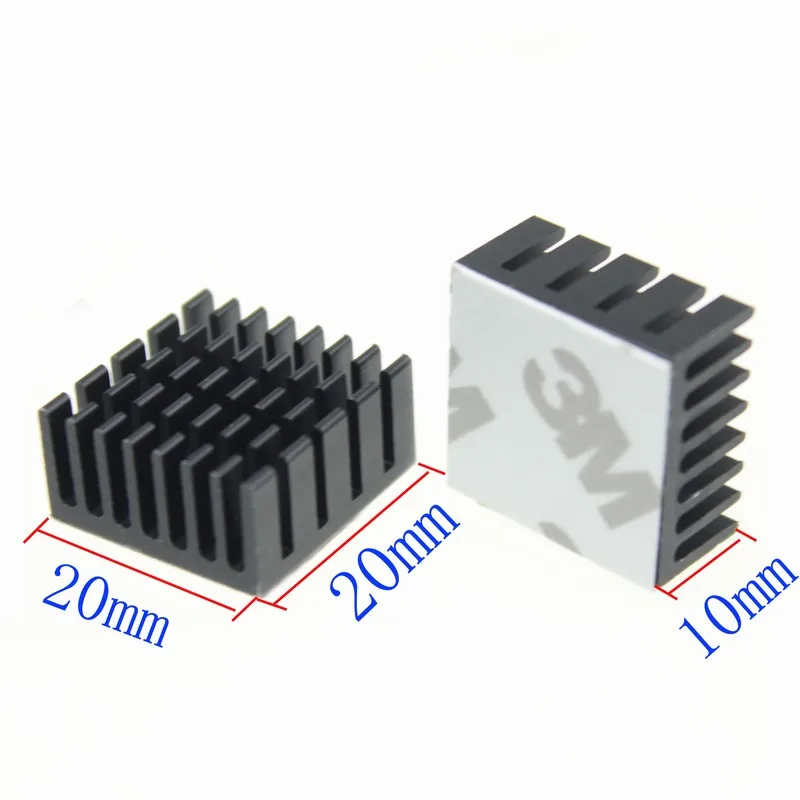 Набор микросхем IC 20 мм x 10 чип радиатор алюминиевый черный 5 шт.|radiator assy.|radiator