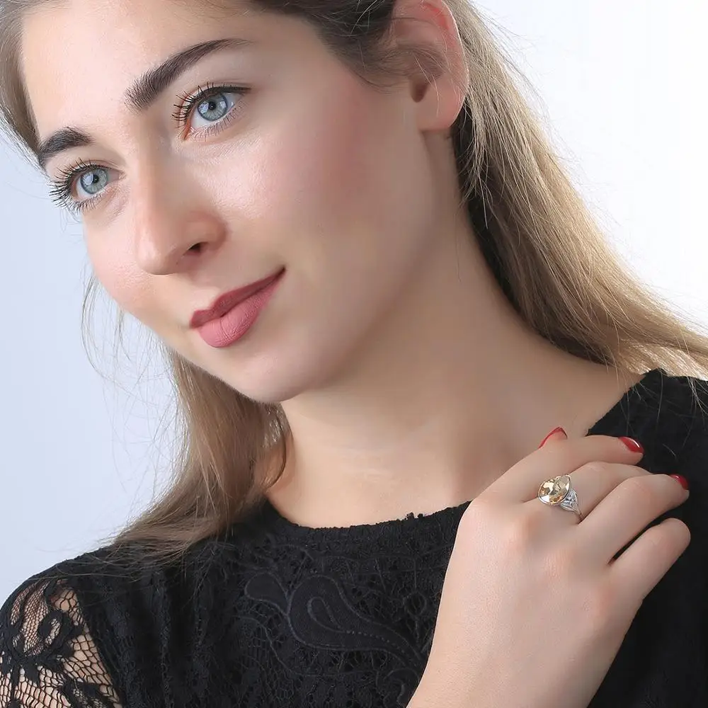 Женские Классические кольца Neoglory простого дизайна из стерлингового серебра 925