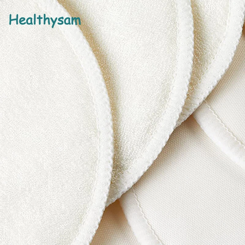 

Healthysam 28pcs Organic Bamboo Resuable Breast Pads Soft Nipplecovers Breast Pads Nursing Milk Anti-overflow Nipple Pads