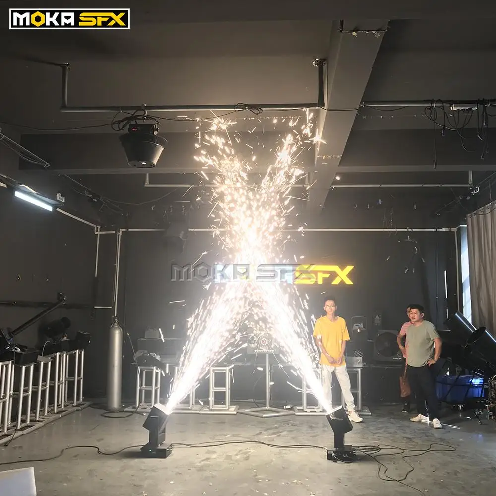 Подвижная головка холодная искра машина спрей 5 метров Салют DMX свадебные машины