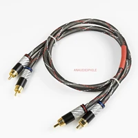 hi end sliver plated rca cable 5n 4 thick conductors hifi rca male to male audio cable dac amplifier preamp