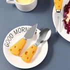 Креативный супер милый детский нож и вилка для сыра милый завтрак с маслом торт хлеб десерт вилка Кухонные гаджеты аксессуары