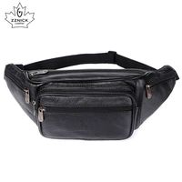 zznick 2020 genuine leather waist packs men waist bags fanny pack belt bag phone bags travel waist pack male small waist bag