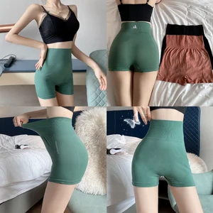 SP&CITY Sports Cotton Seamless Women's Underwear Classic Solid High Waist Fitness Buyshorts Breathable Panties Traceless Briefs