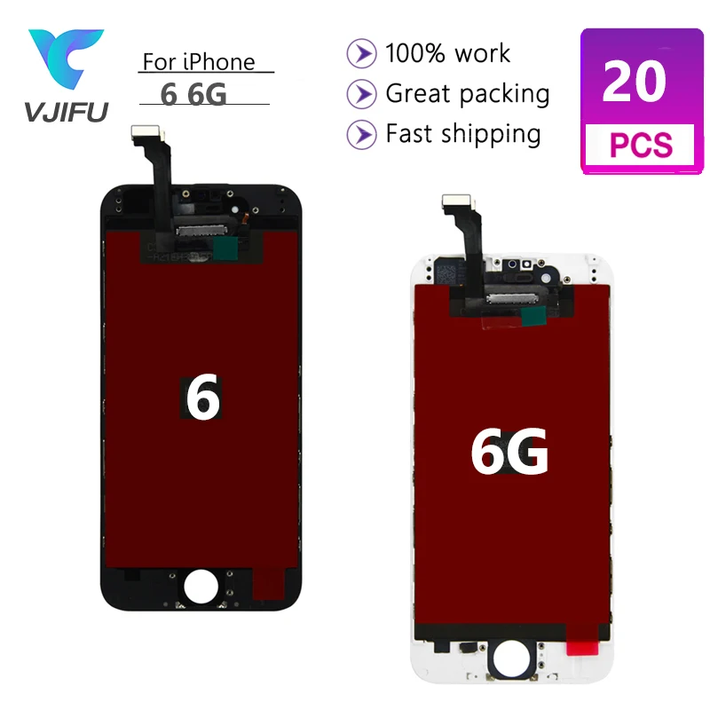 Заводская цена 20 шт. OEM дисплей для iPhone 6 6G ЖК-экран запасная часть 3D сенсорный