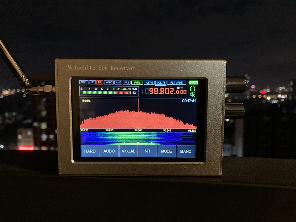 50Khz-2GHz Malachite SDR Radio Software 1.10c Malahit DSP Receiver + 3.5&quot LCD Battery Speaker | Электроника