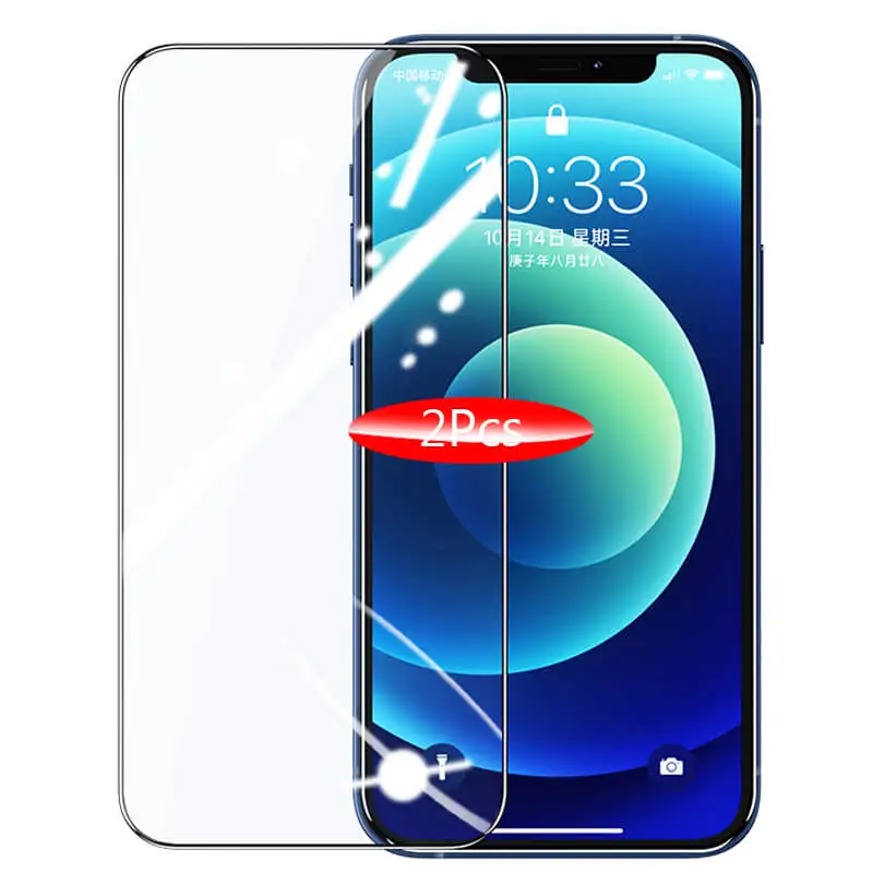 2 шт. стекло для iphone 12 Pro защитное на aiphone Mini Защита экрана iphone12 Max пленка aifone