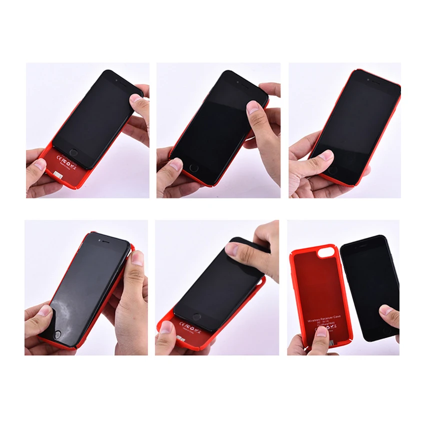 Чехол приемник Qi с беспроводным зарядным устройством 5 В/1 А для iPhone 6 6s 7 Plus