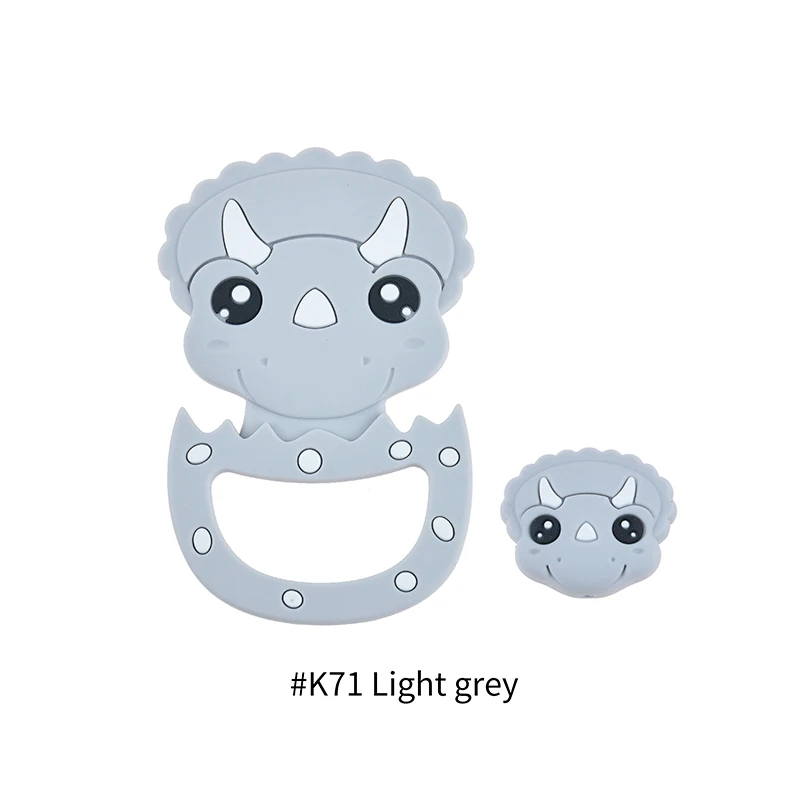 Kissteether-collar de unicornio para dentici&oacute;n, mordedor de silicona sin BPA, 20 unidades-3