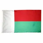 Xuthus Бесплатная доставка 90*150 см 5*3 фута мадагаскарский флаг полиэстер флаг для наружного и внутреннего размещения украшение