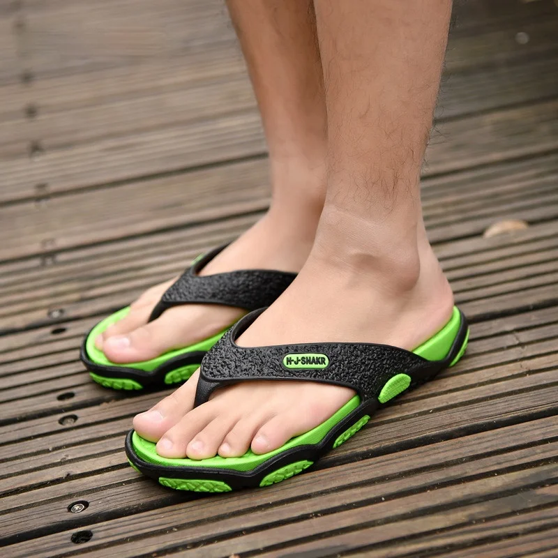 Шлепанцы мужские для пляжа и душа дышащие сандалии модные тапочки летняя Уличная