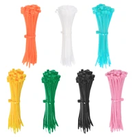 uxcell 350pcs nylon cable ties 4 inch length 0 1 inch self locking zip tie 7 colors