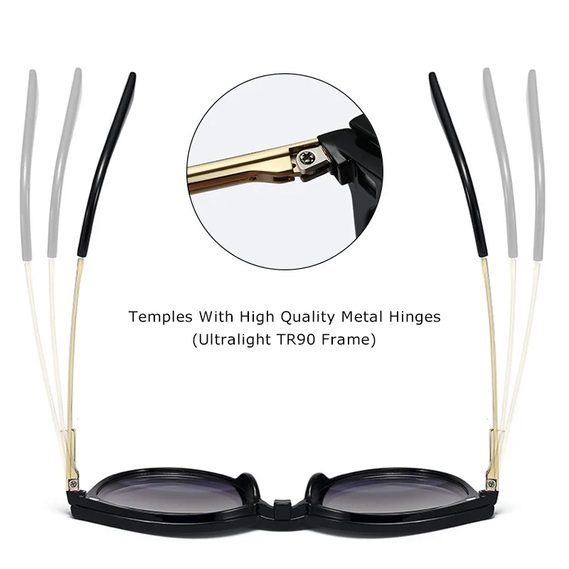 Круглые поляризационные солнцезащитные очки CRIXALIS с магнитной застежкой для