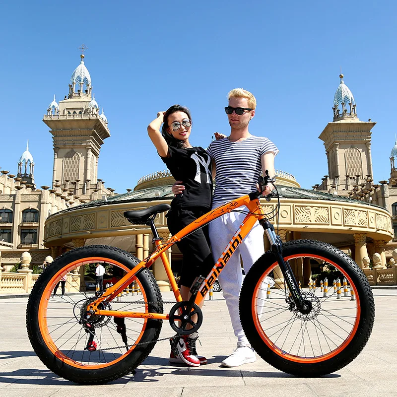 Snowmobile 4 0 Fat Tire велосипед Bike 26in горный из углеродистой стали с полной подвеской