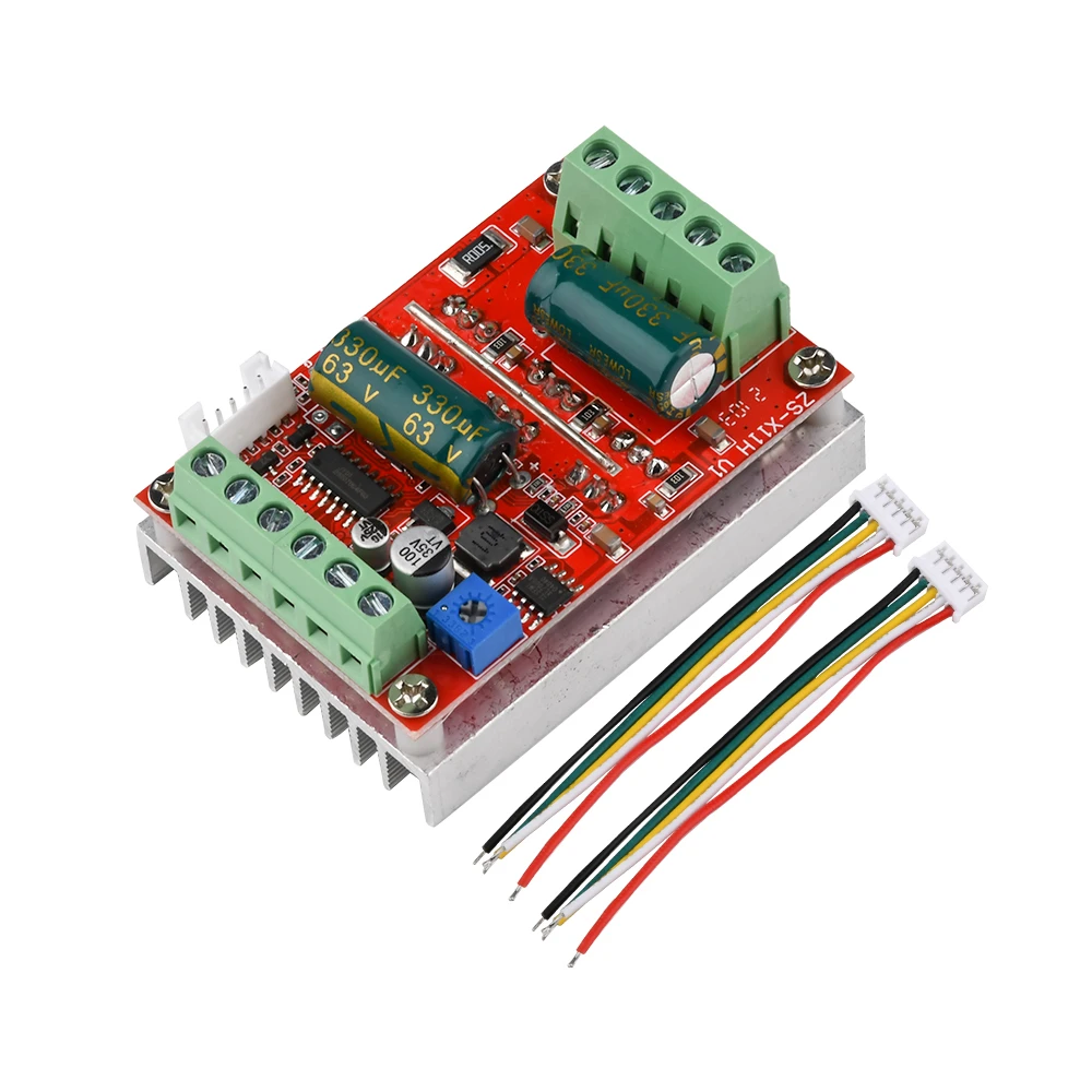 Трехфазный бесщеточный двигатель BLDC DC6.5-50V 380 Вт DC9-60V 400 ШИМ-контроллер Холла/без
