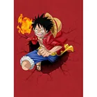 Вышитая акриловая Наклейка на стену, аниме цельнокроеная круглая картинка King с бусинами, украшение для спальни, Прямая поставка с завода