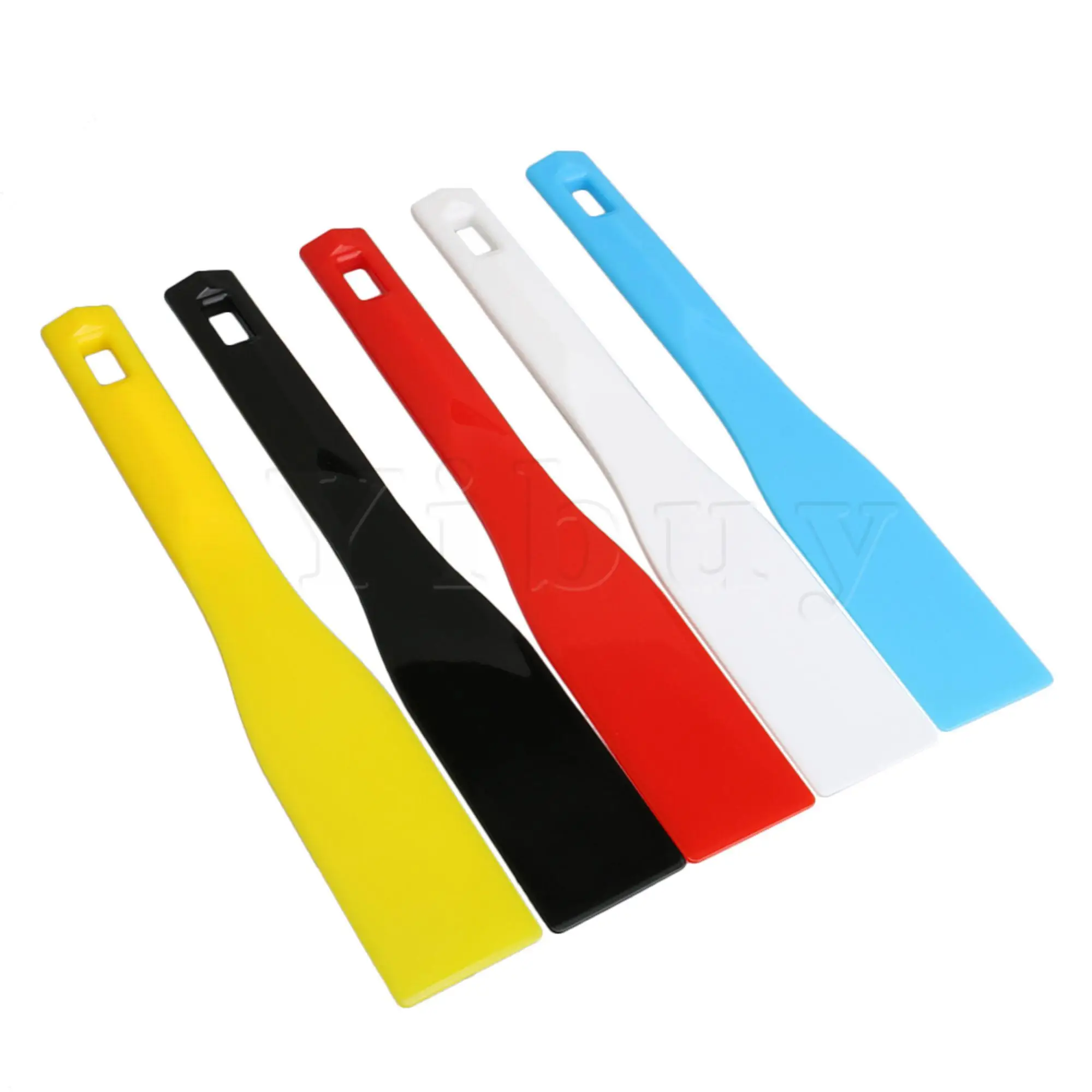 

5 Pieces DIY Plastic Spatulas Ink Scoop Screen Printing Shovel 295x45mm