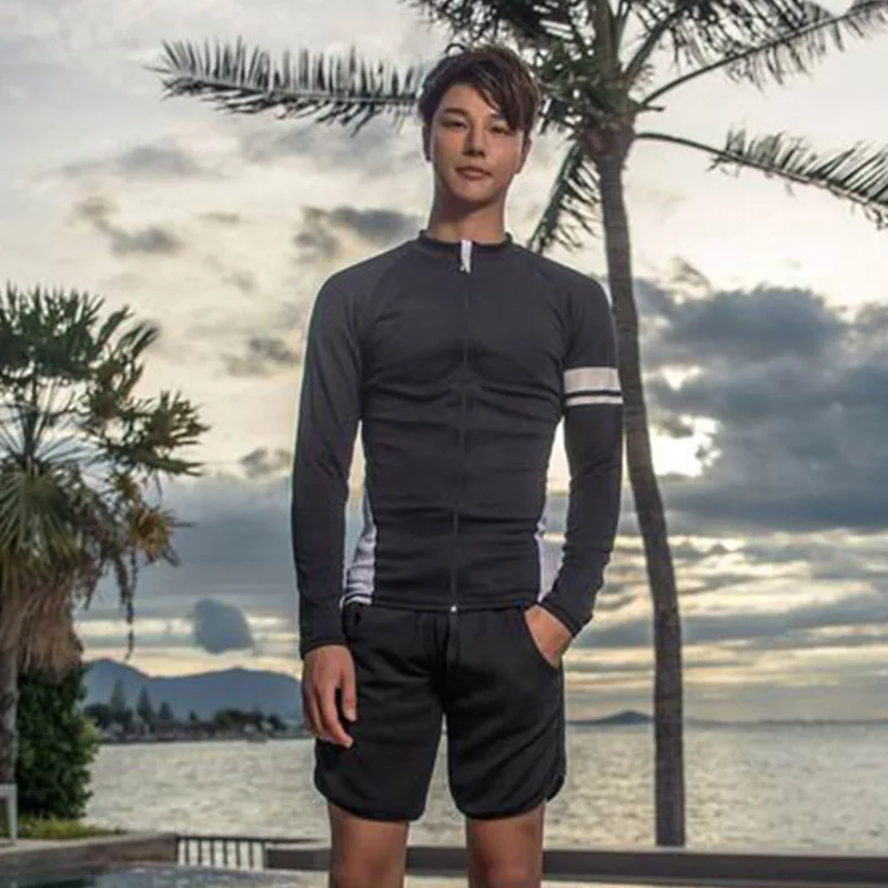 5 шт./компл. Для женщин Плавание на молнии футболка с длинными рукавами/Леггинсы